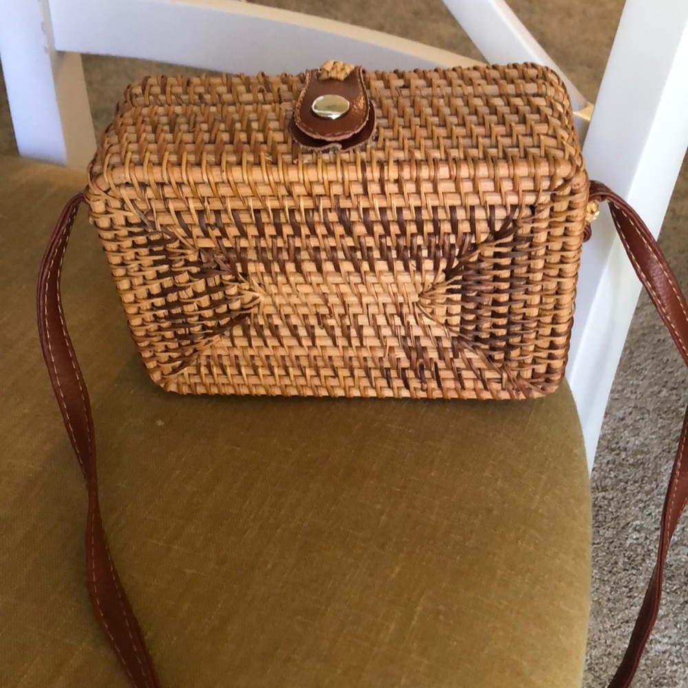ASOS rattan satchel